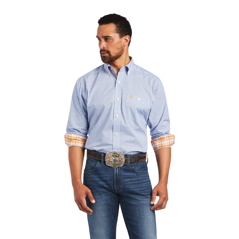 Ariat Hemden Herren - Relentless Alacrity Stretch Classic Fit Blau ( XCNRF-7925 )